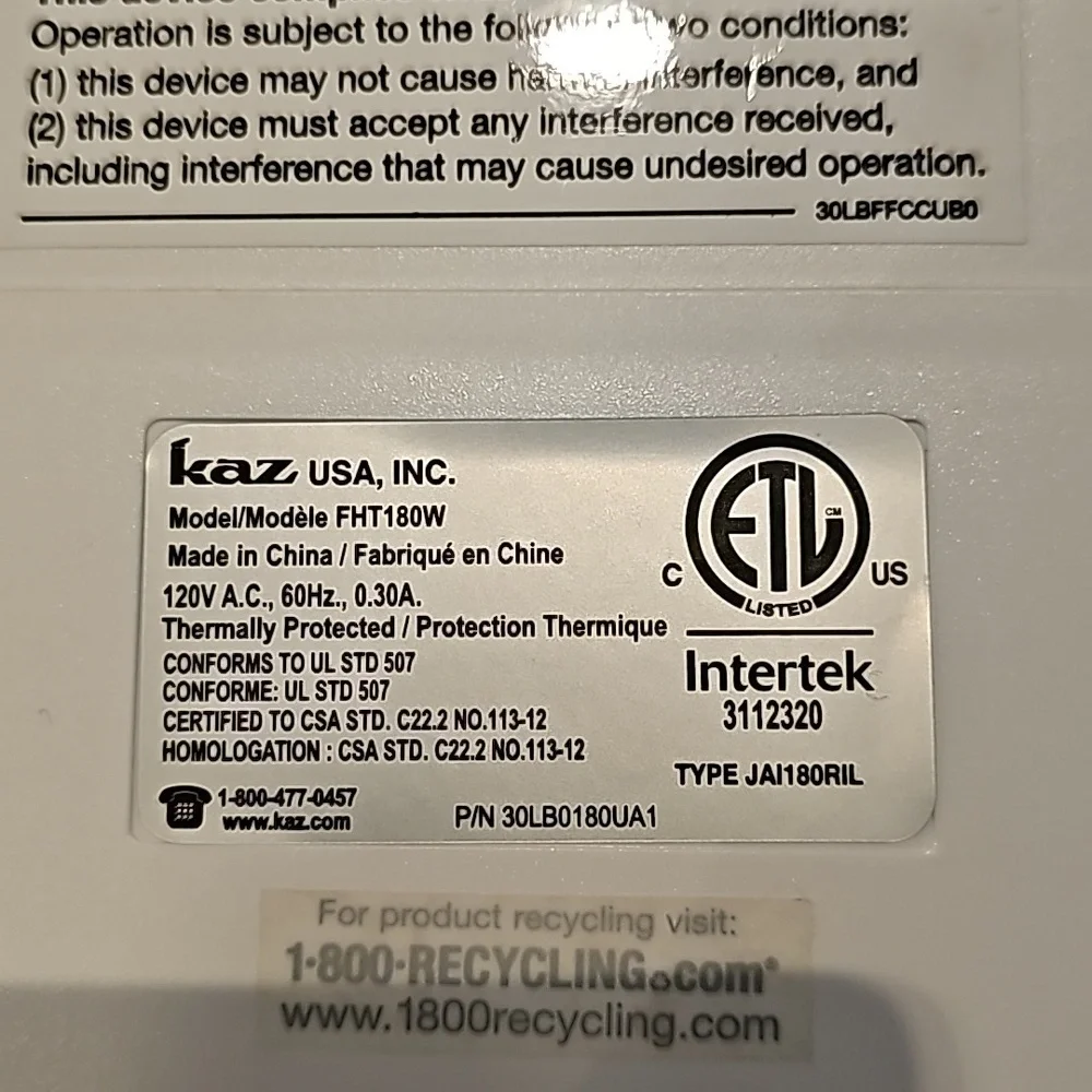 Febreze Mini Tower Air Purifier with Dual-Action HEPA-Type Filter, FHT180W, - Picture 7 of 8